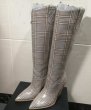 画像9:  women's high-heeled long tube show boots    レザーウエスタンスタイル ロングブーツ　 (9)