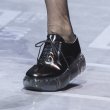 画像11:  women's leather  platform casual British single shoes ins tide slip-on sneakers shoes  　プラットフォームレザーエナメルレースアップ　厚底スニーカー　 スリッポン (11)