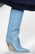 画像19:  women's high-heeled long tube show boots    レザーウエスタンスタイル ロングブーツ　 (19)