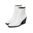 画像17:  women's  new Martin Western style ankle boots  single boots  レザーウエスタンスタイルヒールシンプルマーチンショートブーツ 　ブーティ (17)