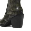 画像19:  women's  new Martin Western style ankle boots  single boots  レザーウエスタンスタイルヒールシンプルマーチンショートブーツ 　ブーティ (19)