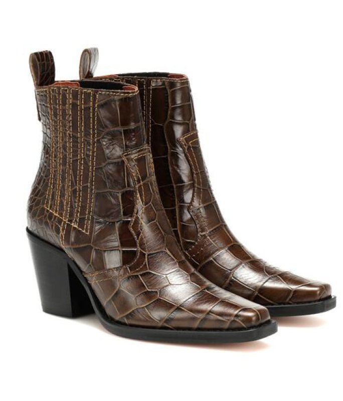 画像14:  women's  new Martin Western style ankle boots  single boots  レザーウエスタンスタイルヒールシンプルマーチンショートブーツ 　ブーティ (14)