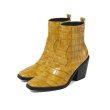 画像15:  women's  new Martin Western style ankle boots  single boots  レザーウエスタンスタイルヒールシンプルマーチンショートブーツ 　ブーティ (15)