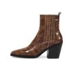 画像10:  women's  new Martin Western style ankle boots  single boots  レザーウエスタンスタイルヒールシンプルマーチンショートブーツ 　ブーティ (10)