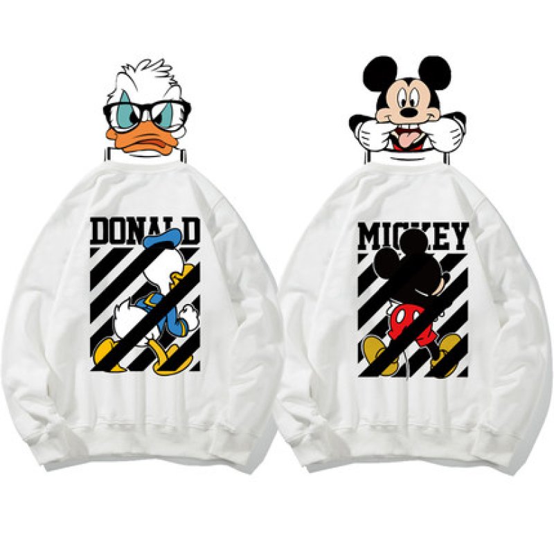 画像7: men's long-sleeved Mickey  Donald Sweat trainer  長袖ミッキー＆ドナルドスェットト トレーナー セーター男女兼用　 (7)