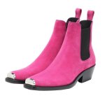 画像16:  women's  color matching Side Gore boots single boots ankle boots  single boots  本革レザーサイドゴアショートブーツ マーティンブーツ　ブーティ (16)