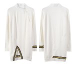 画像4: women's asymmetrical oblique shoulder split knit sweater　アンシンメトリ斜め肩分割ニットセータ　ワンピース　チュニックジャケット (4)