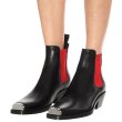 画像4:  women's  color matching Side Gore boots single boots ankle boots  single boots  本革レザーサイドゴアショートブーツ マーティンブーツ　ブーティ (4)