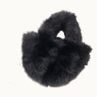 画像12:  woman’sartificial fur faux fur plush tote bag handbag フェイクフォックスファーモコモコトート ショルダーハンドバッグ (12)