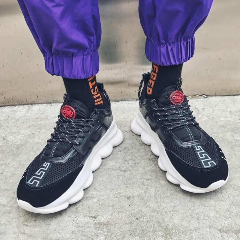 画像9:  Men's Unisex lace-up casual sneakers 男女兼用ユニセックスレースアップスニーカー ジョギング シューズ (9)