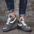 画像9:  Men's  leather lace up sneakers　casual shoes　レザーレースアップ本革レザースニーカー　カジュアル シューズ (9)