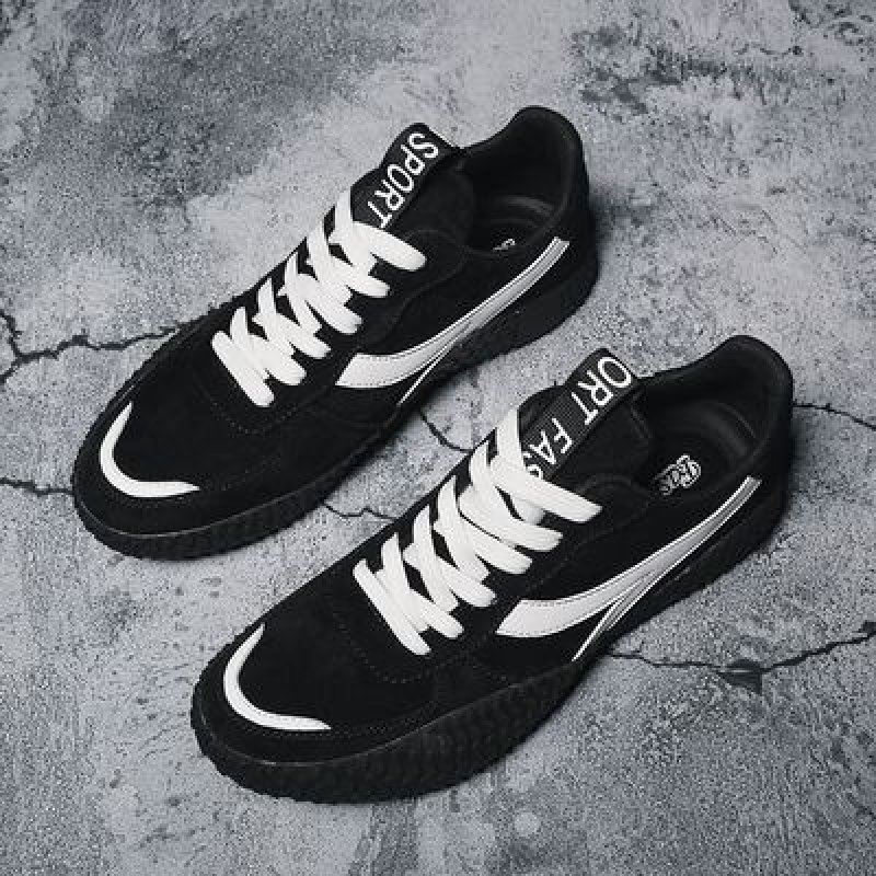 画像4:  Men's  leather lace up sneakers　casual shoes　レザーレースアップ本革レザースニーカー　カジュアル シューズ (4)