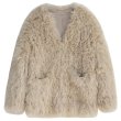 画像6: Women's loose lamb fur grass sheep coat  Jacket　　シンプルシープスキンファーヨーロピアンオーバーサイズコート　ジャケット (6)