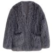画像2: Women's loose lamb fur grass sheep coat  Jacket　　シンプルシープスキンファーヨーロピアンオーバーサイズコート　ジャケット (2)