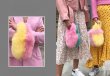 画像5: Womans fox fur tote bag real hair handkerchief fur bag  handbag フォックスファースモールモコモコトート ハンドバッグ (5)