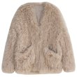 画像5: Women's loose lamb fur grass sheep coat  Jacket　　シンプルシープスキンファーヨーロピアンオーバーサイズコート　ジャケット (5)