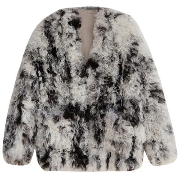 画像1: Women's loose lamb fur grass sheep coat  Jacket　　シンプルシープスキンファーヨーロピアンオーバーサイズコート　ジャケット (1)