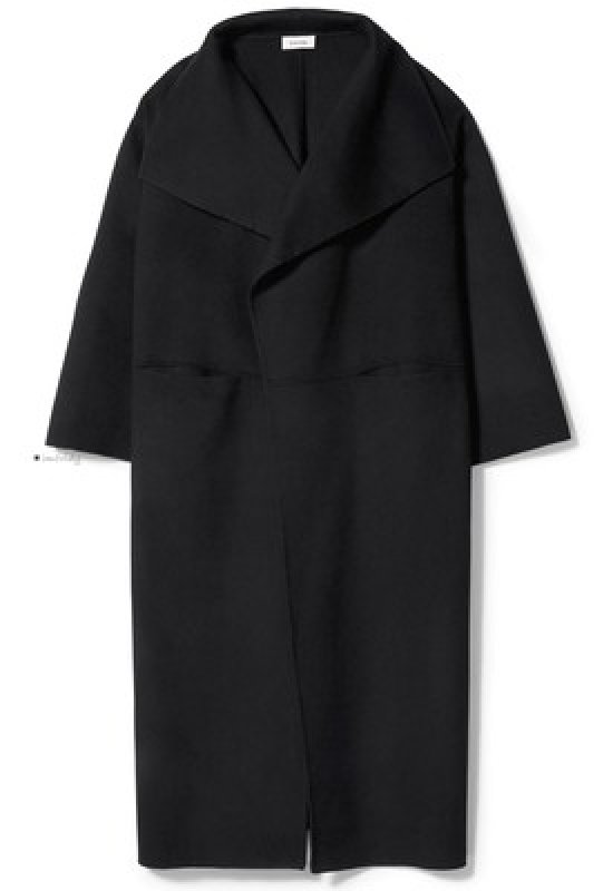 画像15: Women's  wool handmade double-sided cashmere coat long coat Jacket ウール&カシミアルーズシルエットコート ジャケット (15)