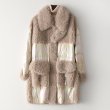 画像1: Women's  Pabo Shiti Haining sheep shearing casual coat  long coat Jacket　シープシャーリング＆ダウンシンプルロングコート　ジャケット (1)