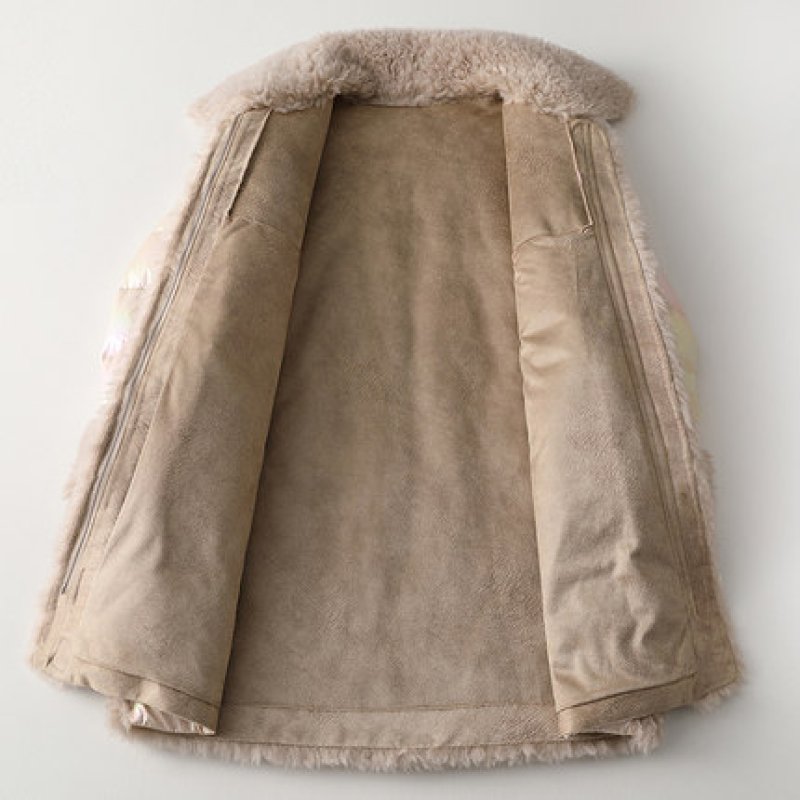 画像3: Women's  Pabo Shiti Haining sheep shearing casual coat  long coat Jacket シープシャーリング&ダウンシンプルロングコート ジャケット (3)