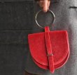 画像7:  woman’ velvet portable ring bag saddle small bag slung shoulder  handbag ベルベットポータブルリングバッグサドルスモールバッグットトートショルダー ハンドバッグ (7)