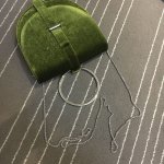 画像8:  woman’ velvet portable ring bag saddle small bag slung shoulder  handbag ベルベットポータブルリングバッグサドルスモールバッグットトートショルダー ハンドバッグ (8)