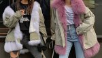 画像2: Women's Large fur fox fur collar warm card Removable tooling Pike Medium long fur coat   リアル フォックスファーオーバーサイズショートコート　ジャケット (2)