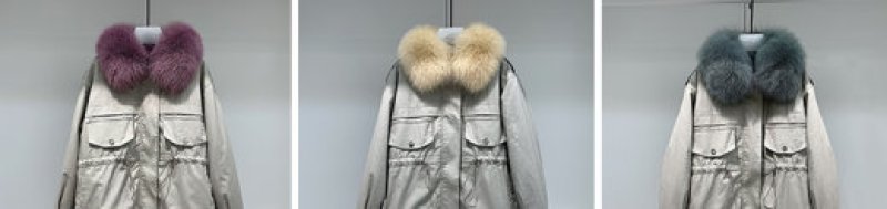画像6: Women's Large fur fox fur collar warm card Removable tooling Pike Medium long fur coat   リアル フォックスファーオーバーサイズショートコート ジャケット (6)