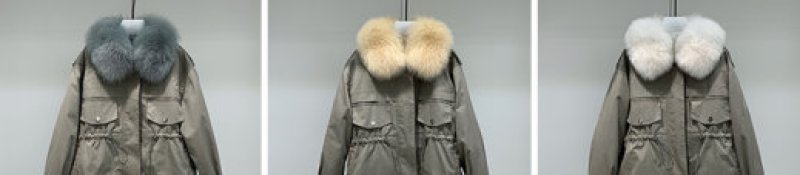 画像7: Women's Large fur fox fur collar warm card Removable tooling Pike Medium long fur coat   リアル フォックスファーオーバーサイズショートコート ジャケット (7)