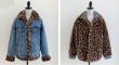 画像10: Women's Sheepskin Reversible Denim G Jean Jacket Jacket　シープスキンリバーシブルオーバーサイズデニムGジャン　コート　ジャケット (10)