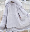 画像10: Women's Large fur fox fur collar warm card Removable tooling Pike Medium long fur coat   リアル フォックスファーオーバーサイズショートコート　ジャケット (10)