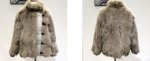 画像16: Women's  fox fur coat  real hair long section slim long-sleeved mink coat リアル フォックスファーオーバーサイズボリューミーコート　ジャケット (16)