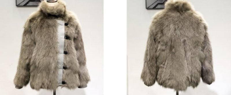 画像16: Women's  fox fur coat  real hair long section slim long-sleeved mink coat リアル フォックスファーオーバーサイズボリューミーコート ジャケット (16)