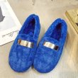 画像8: women's flat peas fur shoes  fur pumps shoes  フラットモコモコファーローファー　パンプス  (8)