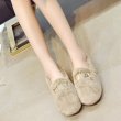 画像10: women's flat peas fur shoes  fur pumps shoes  フラットモコモコファーローファー　パンプス  (10)