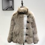 画像7: Women's  fox fur coat  real hair long section slim long-sleeved mink coat リアル フォックスファーオーバーサイズボリューミーコート　ジャケット (7)