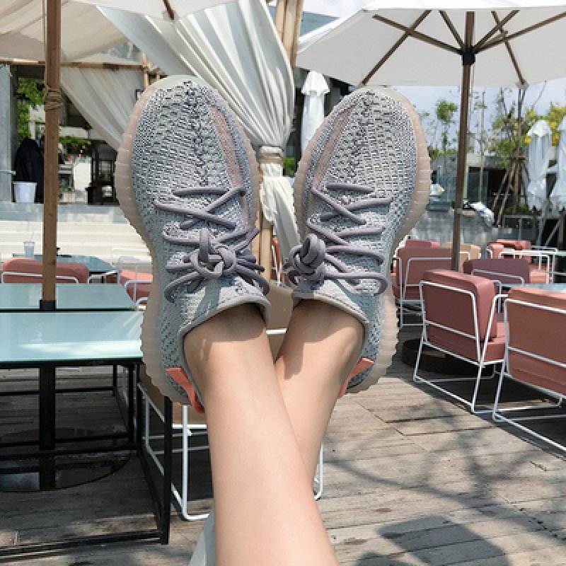 画像5:  Men's All white coconut 350 -2 tide shoes lace up sneakers casual shoes　ユニセックス男女兼用レースアップスニーカー　カジュアル シューズ -2 (5)