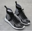 画像3:  Men's knitting  breathable couples stretch casual sports shoes  sneakers boots  ユニセックス男女兼用レースアップニットストレッチスニーカーブーツスニーカー　カジュアル シューズ  (3)