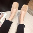 画像3: women's fur  flat  pumps shoes  フラットファーパンプス バレーシューズ  (3)