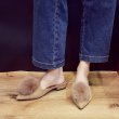 画像6: women's Baotou flat bottom  fur slippers Sandals　ファー付きフラットミュール　パンプス　サンダル (6)
