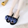 画像9: women's  flat bottom non-slip home slippers fur slippers Sandals　モコモコファー＆リボンフラットサンダル　パンプス　サンダル (9)