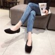 画像2: women's fur  flat  pumps shoes  フラットファーパンプス バレーシューズ  (2)