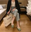 画像5: women's fur plush baotou half slippers pumps shoes  フラットファーサンダル　スリッパ バレーシューズ  (5)