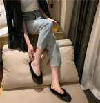 画像8: women's fur plush baotou half slippers pumps shoes  フラットファーサンダル　スリッパ バレーシューズ  (8)