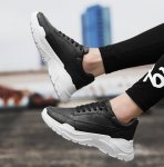 画像5:  Men's trend casual sports shoes Race up sneakers  レースアップスニーカー　カジュアル シューズ  (5)
