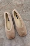 画像5: women's simple rabbit fur flat shoes  シンプルラビットウサギファーフラットパンプスシューズ 　 (5)