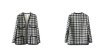 画像6: Women's   new retro was thin houndstooth woven cardigan thick tweed jacket  coat 　ツイードVネックノーカラージャケット　コート　 (6)