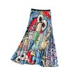 画像3: New Women's comic cartoon Sesame Street printed pleated skirt セサミストリート膝丈プリーツスカート (3)