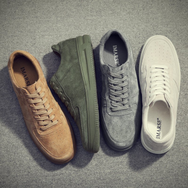 画像11:  Men's England retro Suede leather casual sports shoes Race up sneakers 本革レザー＆スエード レースアップスニーカー　カジュアル シューズ  (11)