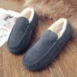 画像2: Men's Flat Leather Slip-on fur warm shoes Sneakers　スエードフラットウォームスリッポン　スニーカー (2)